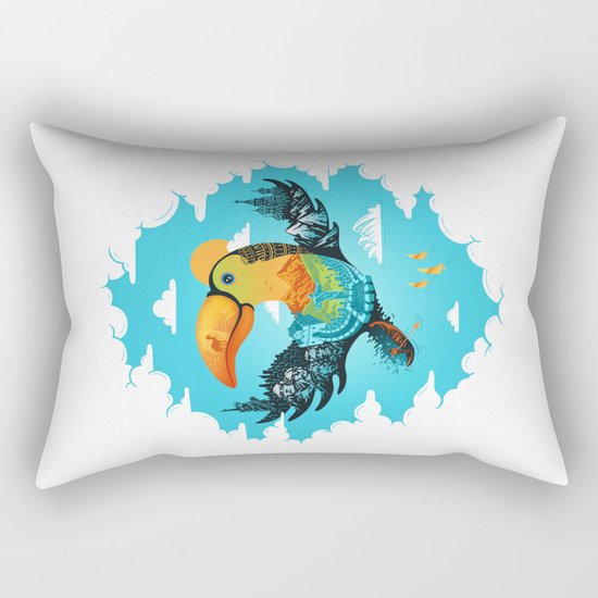World Traveler Rectangular Pillow