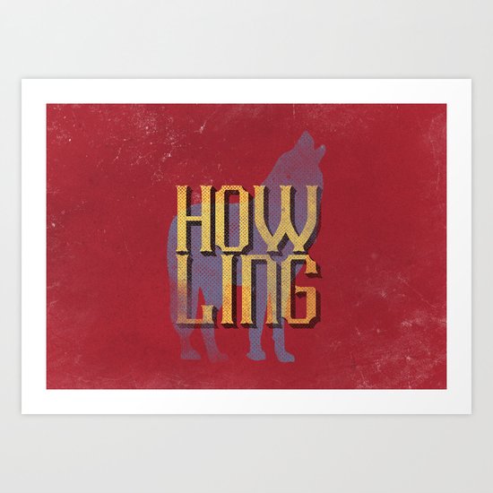 Howling Art Print