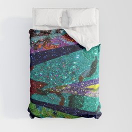 Peacock Mermaid Battlestar Galactica Abstract Comforter