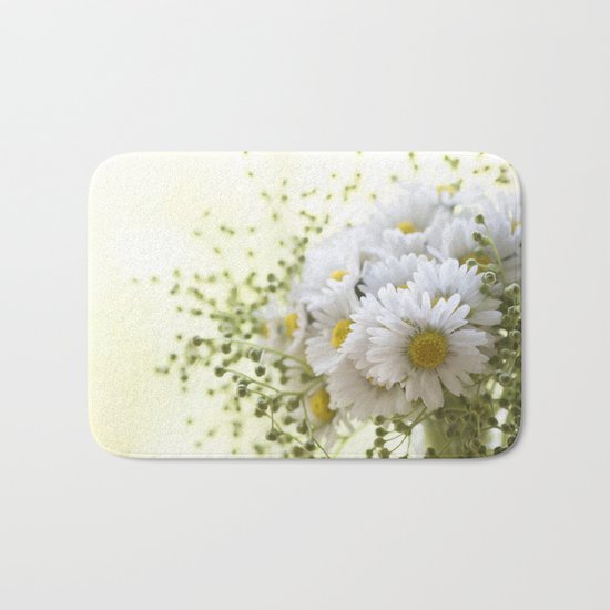 Bouquet of daisies in LOVE - Flower Flowers Daisy Bath Mat