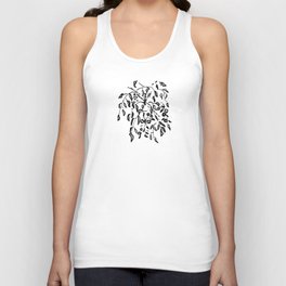 Wisteria Hysteria Black Ink Drawing  Unisex Tank Top
