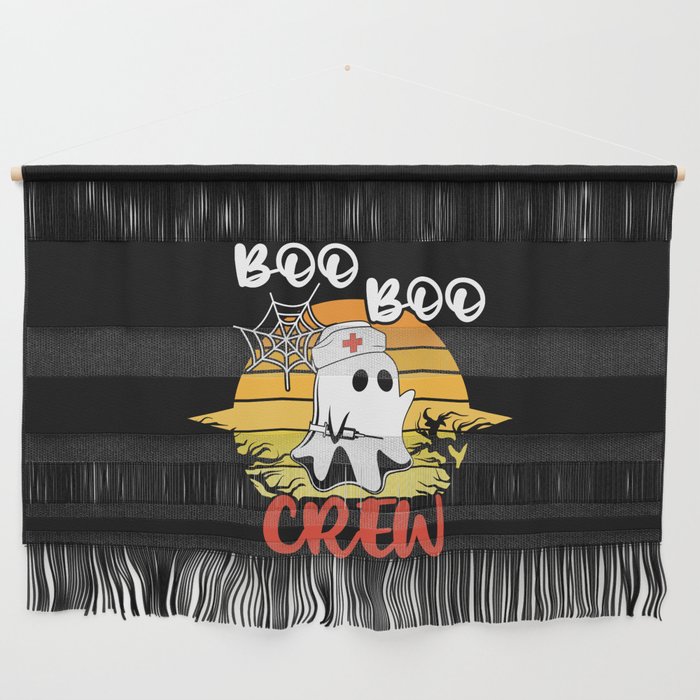 Boo Boo Crew Nurse Halloween Vintage Wall Hanging