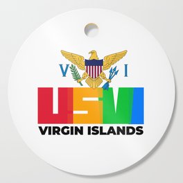 US Virgin Islands Flag USVI Caribbean Cutting Board