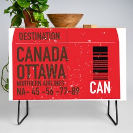 Canada Ottawa Airline ticket Credenza