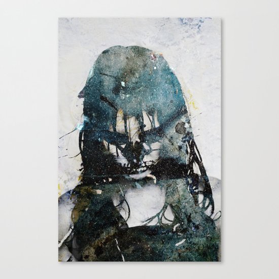 Tousled bird mad girl 2 Canvas Print