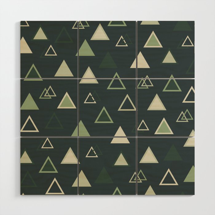 Lovely Triangles  Wood Wall Art