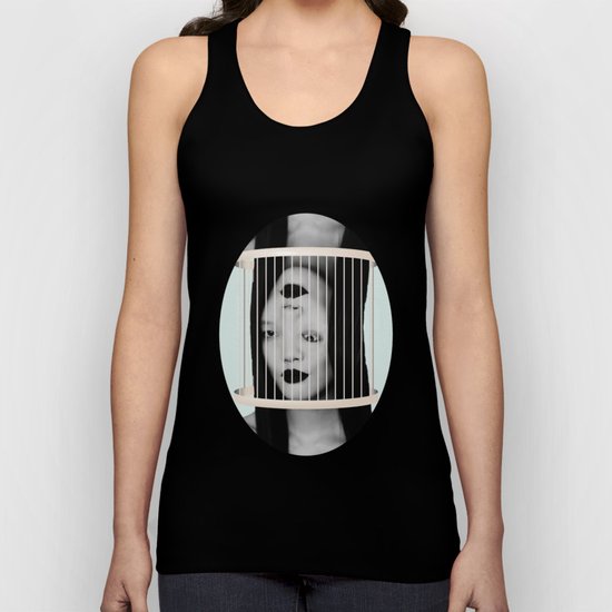 trapped in myself Unisex Tank Top