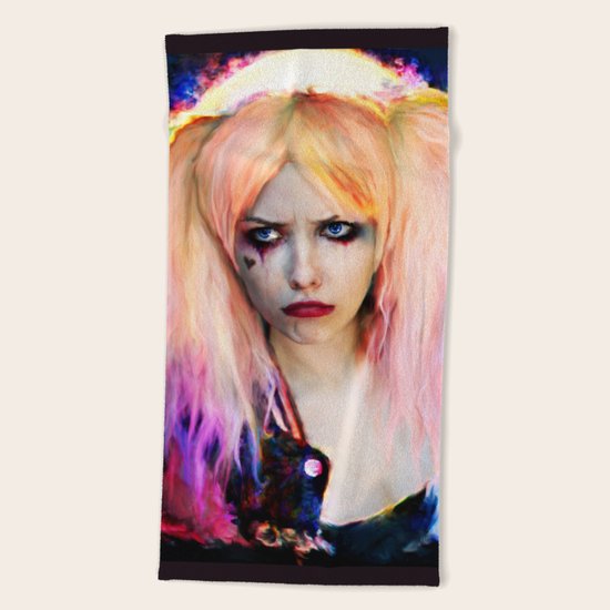 Harley Quinn Beach Towel