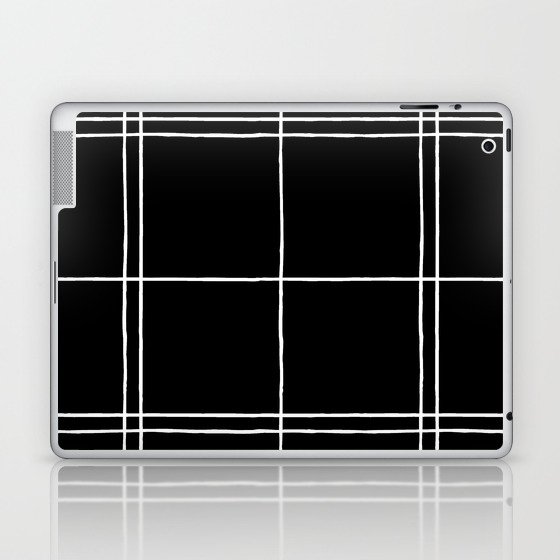 Black & White Window Pane Laptop & iPad Skin
