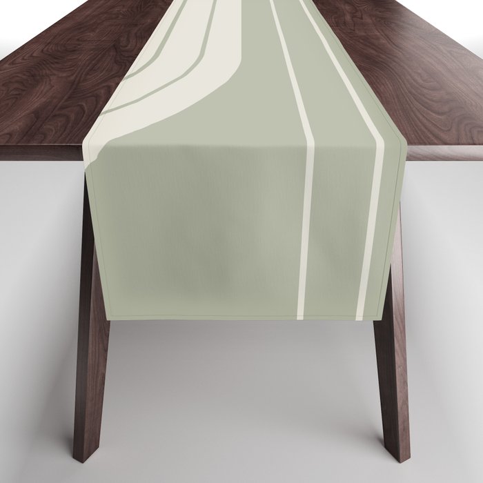 Two Tone Line Curvature XLVIII Table Runner