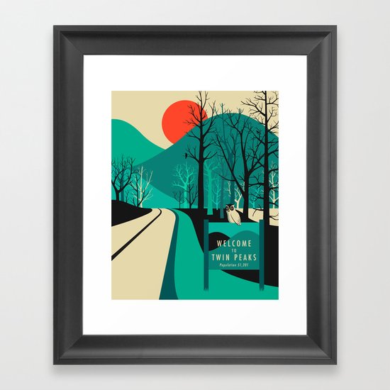 Twin Peaks Framed Art Print