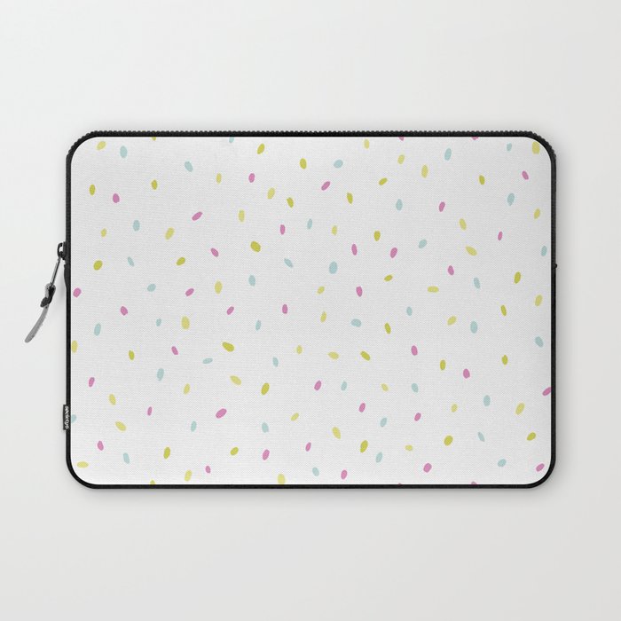 speckles pink yellow green  Laptop Sleeve