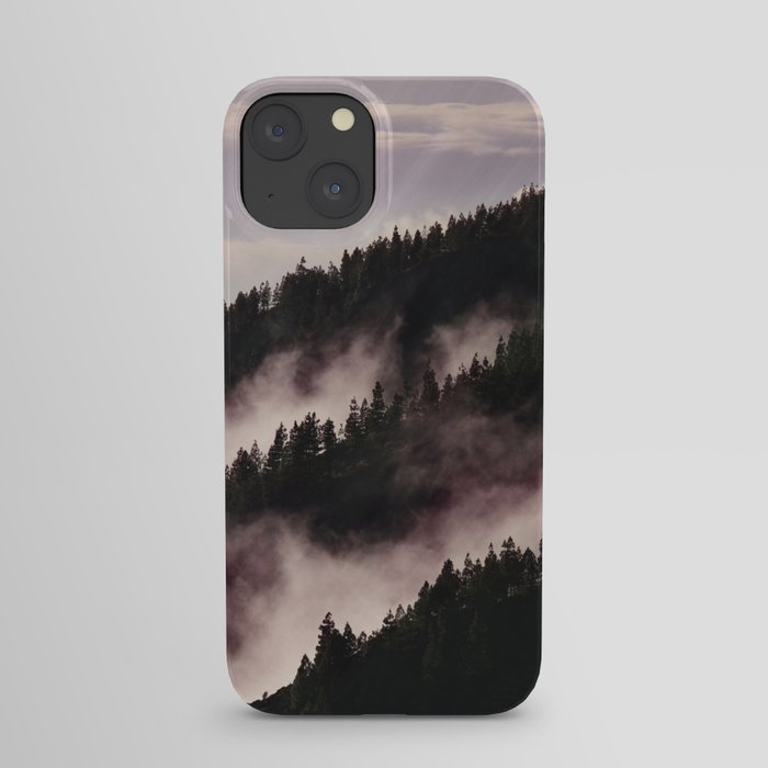 Mystic fog in the woods iPhone Case