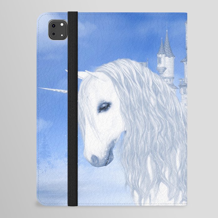 The White Unicorn iPad Folio Case