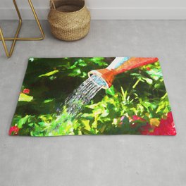 Happy spring watering  Rug