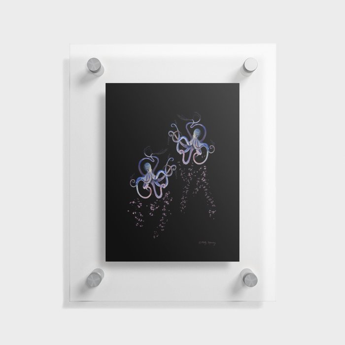 Swimming together - Octopus  Floating Acrylic Print