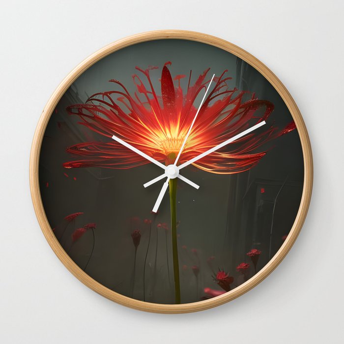 Flower Wall Clock