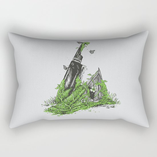 Silent Decay Rectangular Pillow