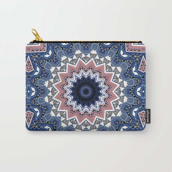 Kaleidoscope .Blue mist . Carry-All Pouch
