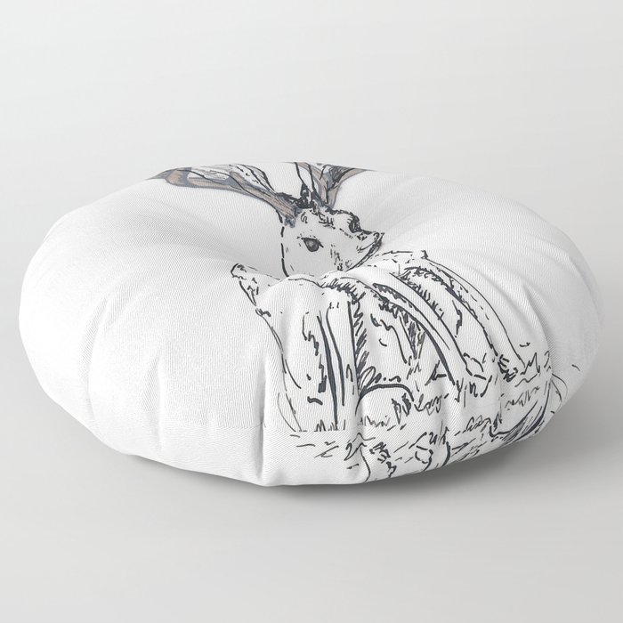 Jackalope Floor Pillow