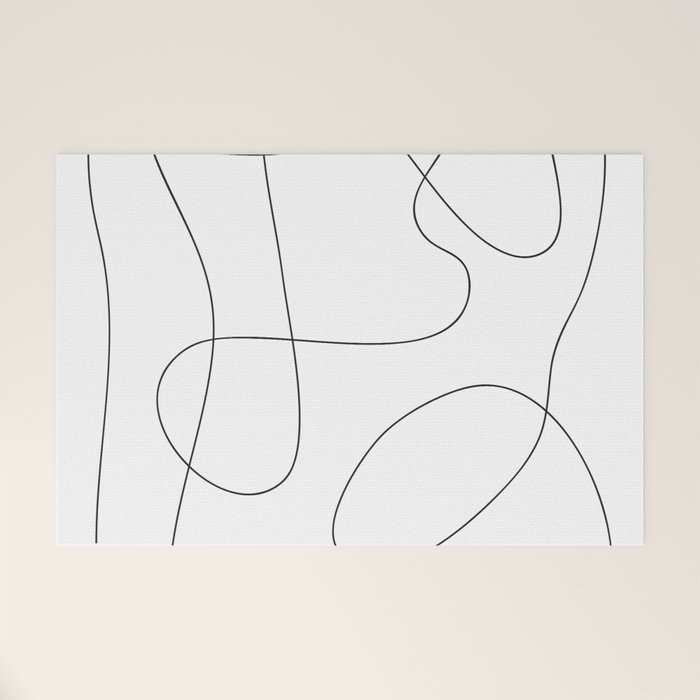 One line art, Line art print, Modern art print, Abstract wall art, One
