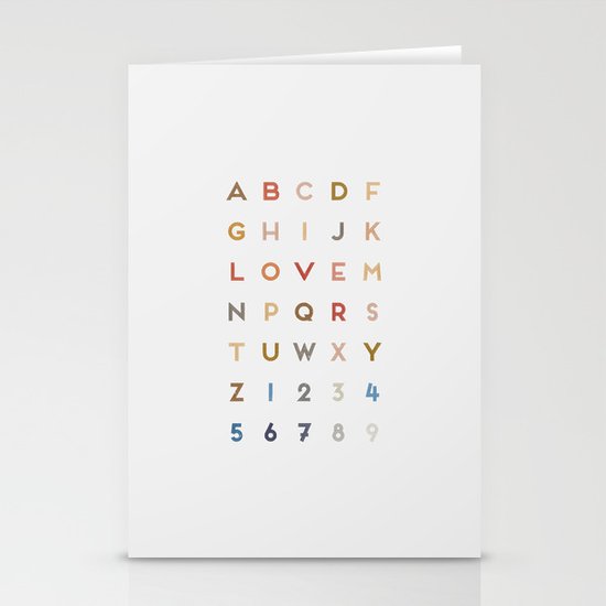 Letter Love - Color Stationery Cards
