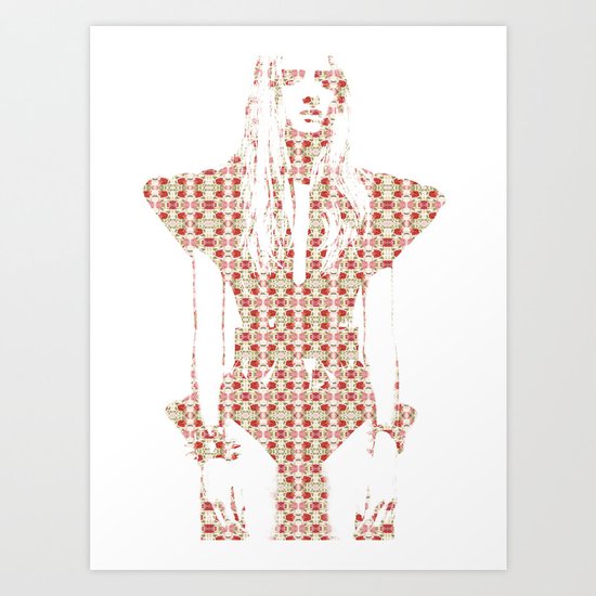 Dreams of Shoulders Covered with Flowers Art Print