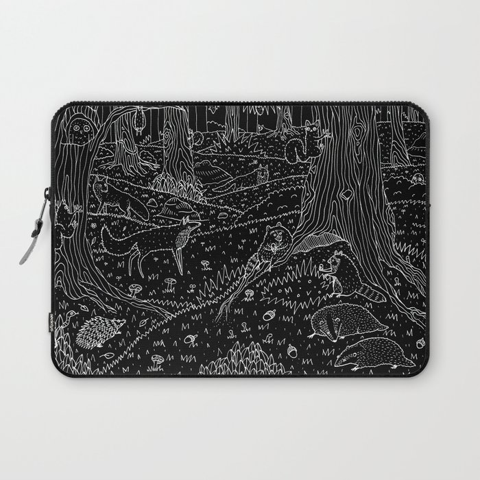 Nocturnal Animals of the Forest Laptop Sleeve