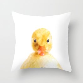 Duckling Portrait Throw Pillow