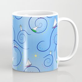 Sailboats & Swirls Mug