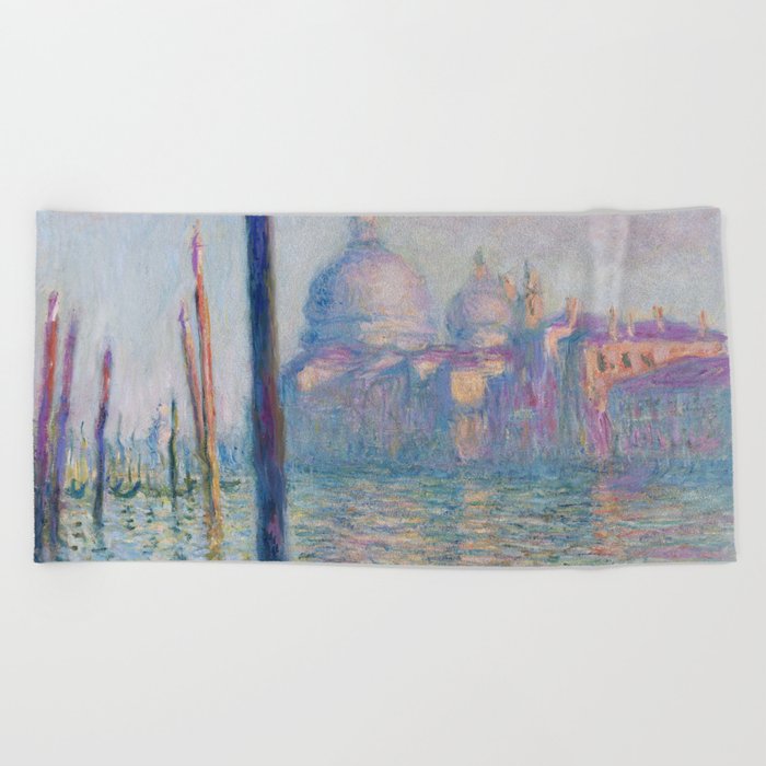 Le Grand Canal by Claude Monet Beach Towel