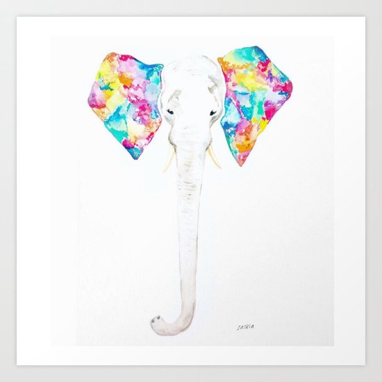 Pastel Ears Art Print