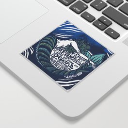 Anais Nin Mermaid Depths Sticker