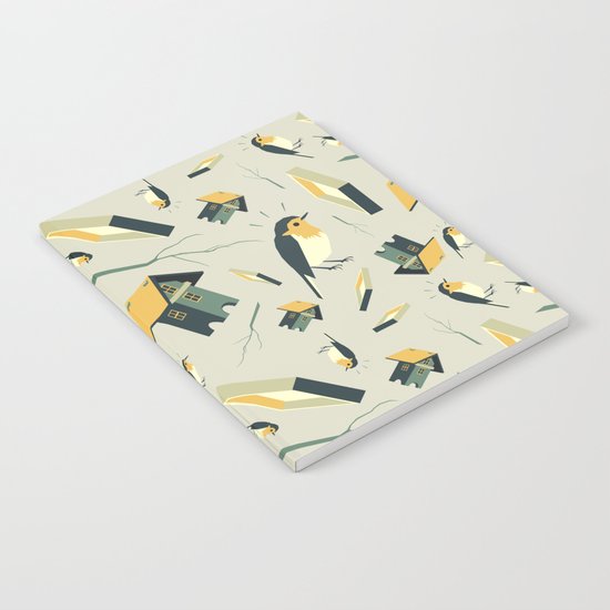 Flying Birdhouse (Pattern) Notebook