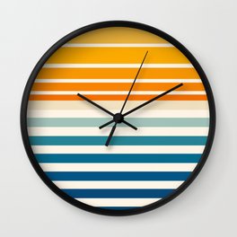 Minimalist bold stripes lines Wall Clock