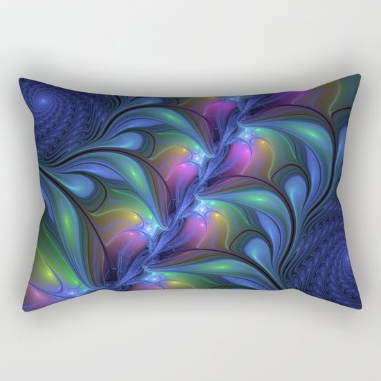 Colorful, Abstract Fractal Art Rectangular Pillow