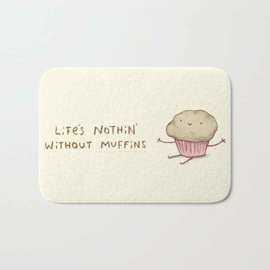Life's Nothin' Without Muffins Bath Mat