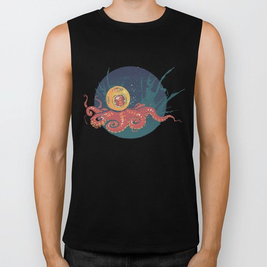 Nautical Deep Sea Diver Biker Tank