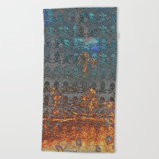 Dead Frost Skulls Beach Towel