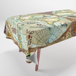 Magical Antique World Map  Tablecloth