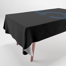 NUMBER 5 (NAVY BLUE-BLACK) Tablecloth