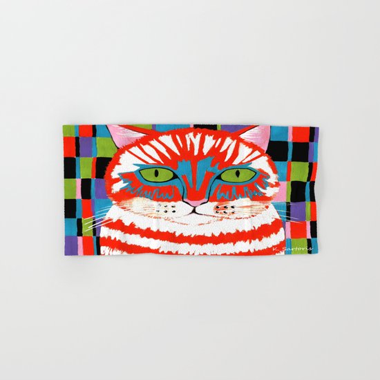 Bad Cattitude Hand & Bath Towel