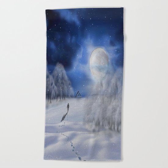 Winter Dreams Beach Towel