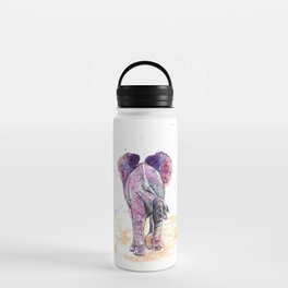 Pink Elephant on Parade Water Bottle