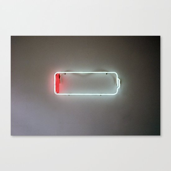 Low-Battery Canvas Print
