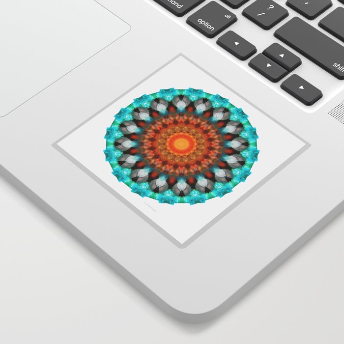 Colorful Bright Mandala Art - Tribal Wisdom Sticker