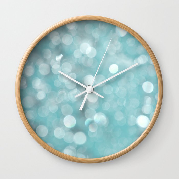 Aqua Bubbles Wall Clock