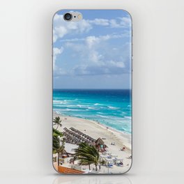 Mexico Photography - Exotic Beach By The Blue Ocean Water iPhone Skin