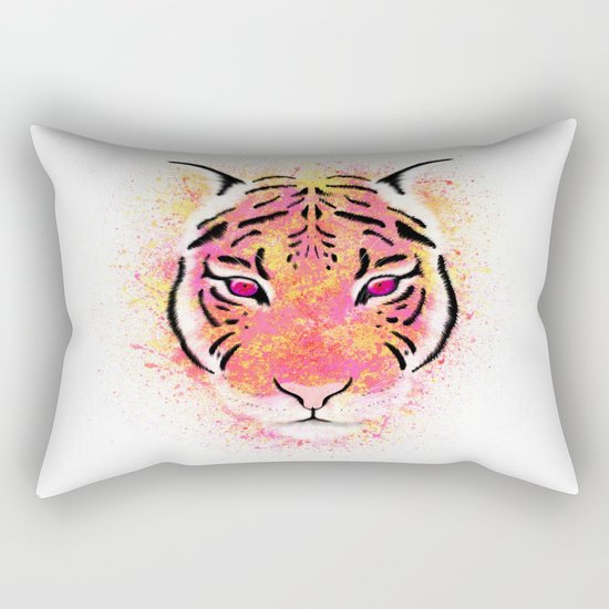 Sherbet Tiger Rectangular Pillow