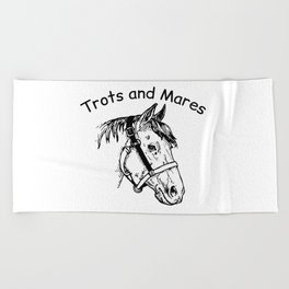 Trots and Mares Beach Towel